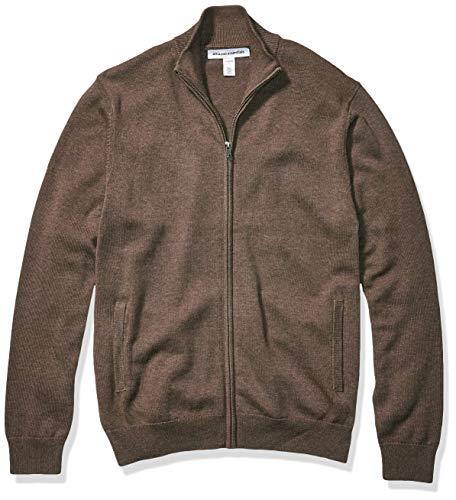 Amazon Essentials Men's Full-Zip Cotton Sweater