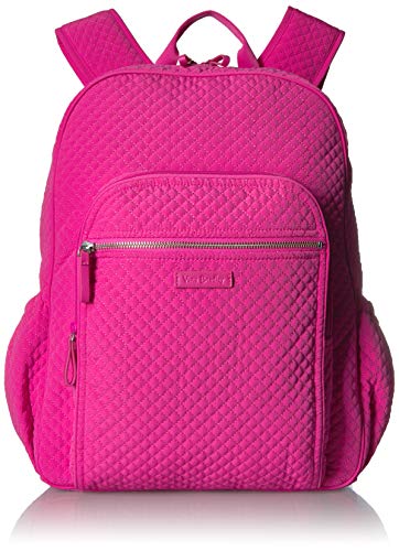 Vera Bradley Women's Microfiber Campus Backpack, Classic Navy, One Size