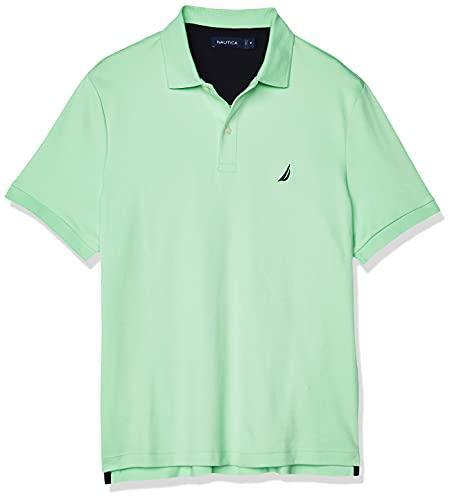 Nautica Men's Classic Fit Short Sleeve Solid Soft Cotton Polo Shirt - JOY2ESpree
