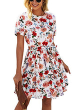 
                        
                          Cargar imagen en el visor de la galería, KIRUNDO 2021 Women’s Summer Short Sleeve Ruffle Floral Dress
                        
                      
