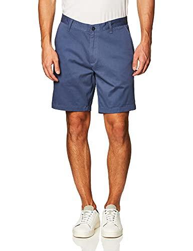 Nautica Men's Classic Fit Flat Front Stretch Solid Chino Deck Short - JOY2ESpree