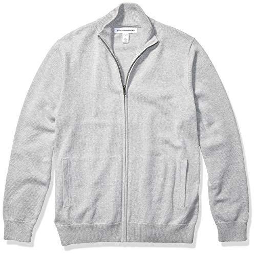 Amazon Essentials Men's Full-Zip Cotton Sweater