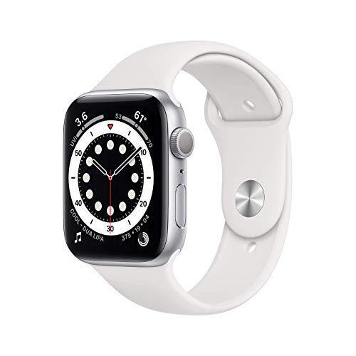 Apple Watch Series 6 (GPS, 44mm) - Space Gray Aluminum Case with Black Sport Band (Renewed) - JOY2ESpree