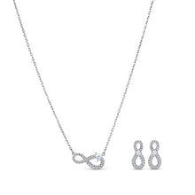 
                        
                          Muat gambar ke penampil Galeri, SWAROVSKI Women's Infinity Jewelry Set Collection, Rose Gold Tone &amp; Rhodium Finish, Clear Crystals - JOY2ESpree
                        
                      