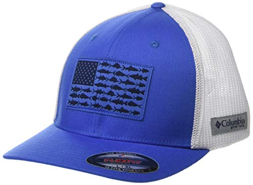 Columbia Unisex-Adult PFG Mesh Fish Flag Ball Cap