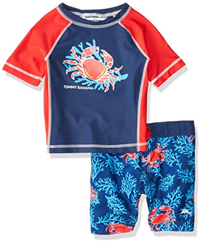 Tommy Bahama Boys' Rashguard and Trunks Swimsuit Set