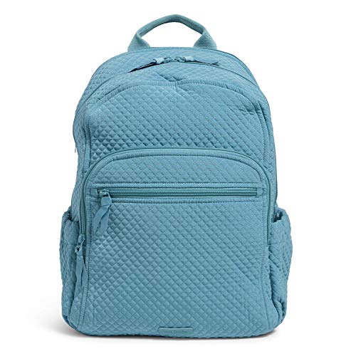 Vera Bradley Women's Microfiber Campus Backpack, Classic Navy, One Size