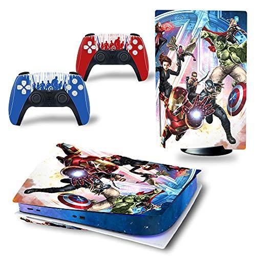 Mmoptop PS5 Skin Aven-GeRs for Playstation 5 Disc Version with Console and Dualsense Controller - Full Set - JOY2ESpree