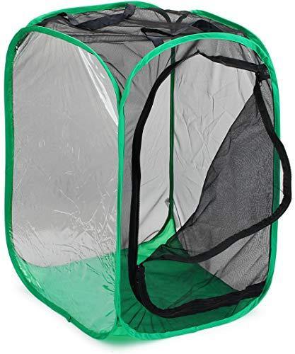 RESTCLOUD 36" Large Monarch Butterfly Habitat, Giant Collapsible Insect Mesh Cage Terrarium Pop-up 24 x 24 x 36 Inches - JOY2ESpree
