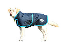 
                        
                          Load image into Gallery viewer, Weatherbeeta Parka 1200D Deluxe Dog Coat (20", Navy/Grey/White)
                        
                      