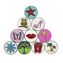 
                        
                          गैलरी व्यूवर में इमेज लोड करें, PINMEI Lot of 10 Golf Ball Markers Assorted Patterns - Soft Enamel Technique - JOY2ESpree
                        
                      