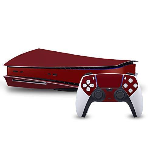 ROCKIN RED Vinyl Decal Mod Kit for PlayStation 5 (PS5) console by System Skins - JOY2ESpree