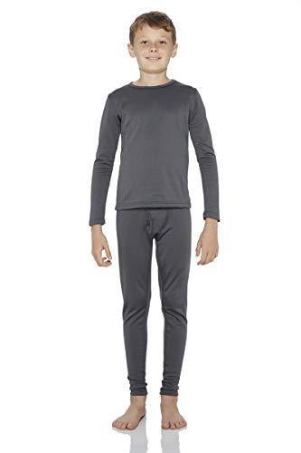 Rocky Thermal Underwear for Boys Fleece Lined Thermals Kids Base Layer Long John Set