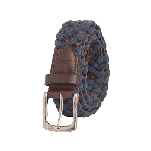 Tommy Bahama Men's Two-Tone Stretch Braided Web Belt