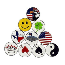 
                        
                          गैलरी व्यूवर में इमेज लोड करें, PINMEI Lot of 10 Golf Ball Markers Assorted Patterns - Soft Enamel Technique - JOY2ESpree
                        
                      