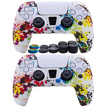 
                        
                          Load image into Gallery viewer, 2pcs PS5 Controller Skin Silicone Soft Case - JOY2ESpree
                        
                      