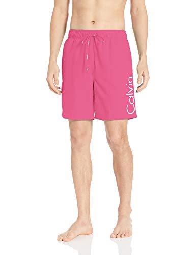 Calvin Klein Men's 7 Inch Elastic Waist Quick Dry Swim Trunk