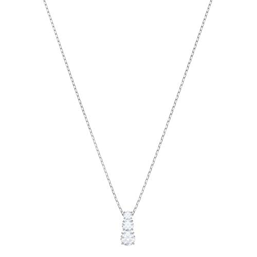 SWAROVSKI Women's Attract Trilogy Jewelry Collection, Rhodium Finish, Clear Crystals - JOY2ESpree
