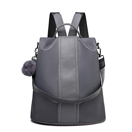 Women Backpack Purse Waterproof Nylon Anti-theft Rucksack Lightweight Shoulder Bag
