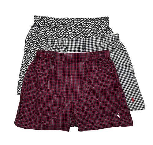Polo Ralph Lauren Men's 3-Pack Classic Fit Packaged Woven Boxers