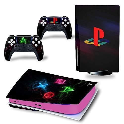 Decals Cover Whole Body Skin Protector for PS5 Playstation 5 Console Wrap Sticker Skin with 2 Wireless DualSense Controller Decal - JOY2ESpree