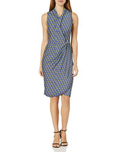 
                        
                          Muat gambar ke penampil Galeri, Amazon Brand - Lark &amp; Ro Women's Sleeveless Crossover Twist Neck Faux Wrap Dress
                        
                      