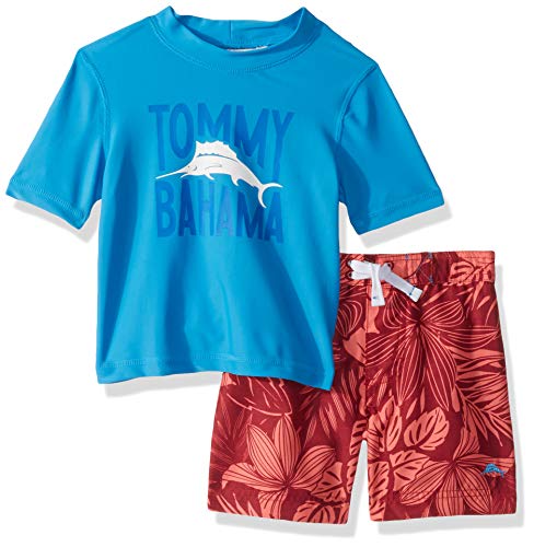 Tommy Bahama Boys' Rashguard and Trunks Swimsuit Set