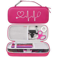 
                        
                          Load image into Gallery viewer, BOVKE Travel Case for 3M Littmann Classic III, Lightweight II S.E, Cardiology IV Diagnostic, MDF Acoustica Deluxe Stethoscopes
                        
                      
