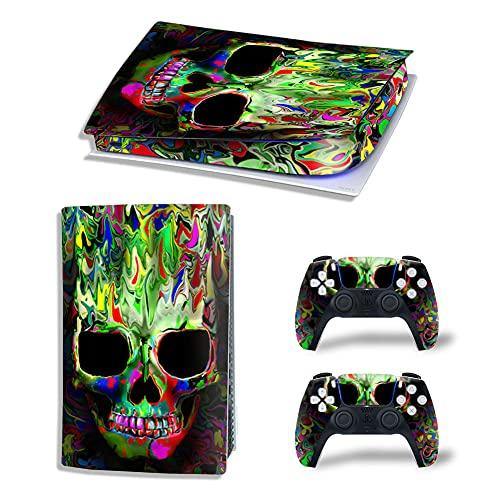 Mmoptop PS5 Skin for Playstation 5 Disc Version Console and Controller Vinyl Cover Skins Wrap - Black Pan-Ther - JOY2ESpree