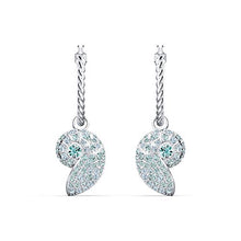 
                        
                          画像をギャラリービューアに読み込む, SWAROVSKI Women's Shell Jewelry Collection, Rhodium Finish, Aqua Blue Crystals - JOY2ESpree
                        
                      