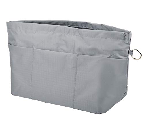 Vercord Purse Organizer Insert Bag Tote Handbags Pocketbook Inserts Organizers Zipper 11 Pockets Black Medium