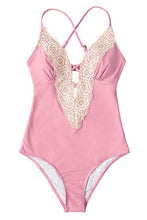 
                        
                          Muat gambar ke penampil Galeri, CUPSHE Fashion Women's Ladies Vintage Lace Bikini Sets Beach Swimwear Bathing Suit
                        
                      
