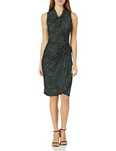 
                        
                          Muat gambar ke penampil Galeri, Amazon Brand - Lark &amp; Ro Women's Sleeveless Crossover Twist Neck Faux Wrap Dress
                        
                      