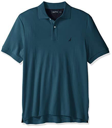 Nautica Men's Classic Fit Short Sleeve Solid Soft Cotton Polo Shirt - JOY2ESpree