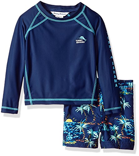 Tommy Bahama Boys' Rashguard and Trunks Swimsuit Set