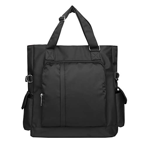 Canvas Tote Bag Waterproof Nylon Multi Pocket Shoulder Bags Laptop Work Bag Teacher Purse and Handbags for Women & Men