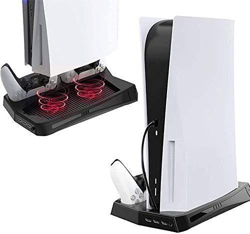 Vertical Stand with Cooling Fan, for PS5 and Playstation 5 Digital Edition Console - JOY2ESpree