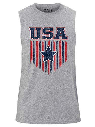Russell Athletic Men's Cotton Performance Sleeveless Muscle T Shirts