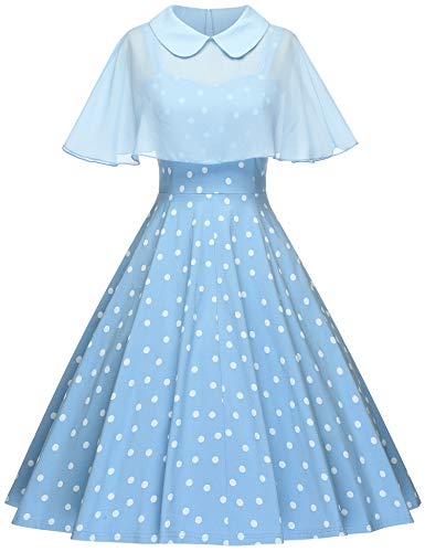 GownTown Women's 1950s Cloak Two-Piece Cocktail Dress