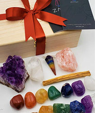 
                        
                          गैलरी व्यूवर में इमेज लोड करें, ZATNY Deluxe Healing Crystals in Wooden Box
                        
                      