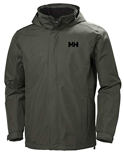 Helly Hansen Men's Dubliner Jacket Waterproof, Windproof, Breathable Shell Rain Coat with Packable Hood