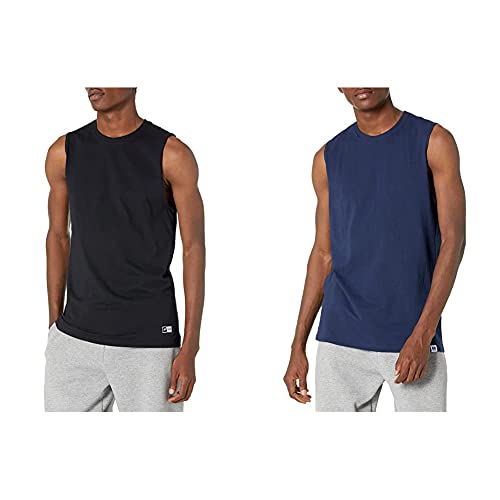 Russell Athletic Men's Cotton Performance Sleeveless Muscle T-Shirt