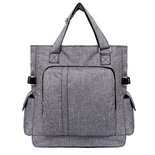 Canvas Tote Bag Waterproof Nylon Multi Pocket Shoulder Bags Laptop Work Bag Teacher Purse and Handbags for Women & Men