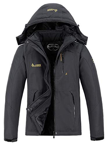 MOERDENG Men's Waterproof Ski Jacket Warm Winter Snow Coat Mountain Windbreaker Hooded Raincoat Snowboarding Jackets