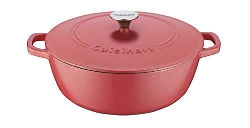 Cuisinart Cast Iron Casserole, Terracotta Orange, 5.5 Quart - JOY2ESpree