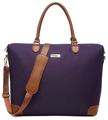 NNEE Large Oversized Water Resistance Nylon Tote Bag With Multiple Pocket Design (Navy)