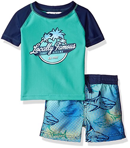 Tommy Bahama Boys' Rashguard and Trunks Swimsuit Set
