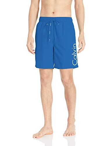 Calvin Klein Men's 7 Inch Elastic Waist Quick Dry Swim Trunk