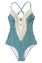 
                        
                          Muat gambar ke penampil Galeri, CUPSHE Fashion Women's Ladies Vintage Lace Bikini Sets Beach Swimwear Bathing Suit
                        
                      