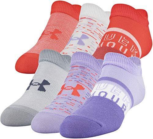 Under Armour Youth Essential 2.0 No Show Socks, 6-Pairs